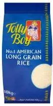 Tolly boy long grain rice 10kg