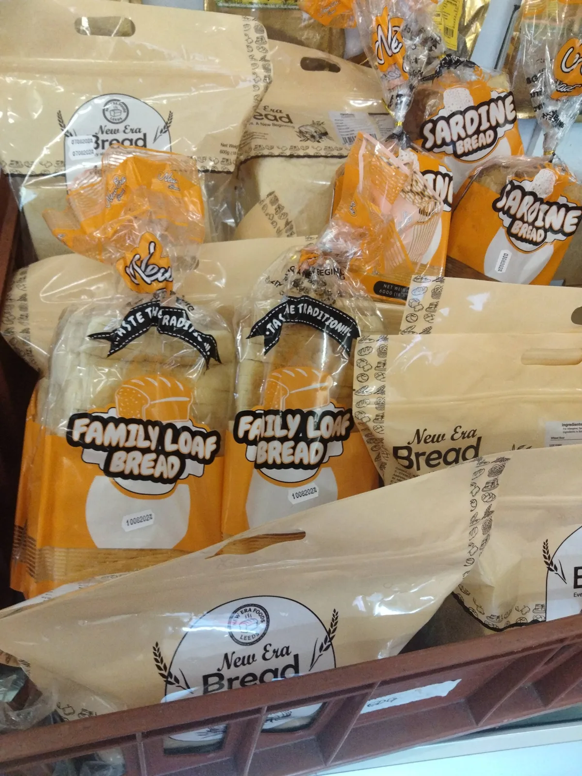 Sardine bread, family loaf, new era bread